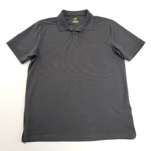 Nordic Track Men's Athletic Fit Polo Shirt Gray Short Sleeve A Size Large